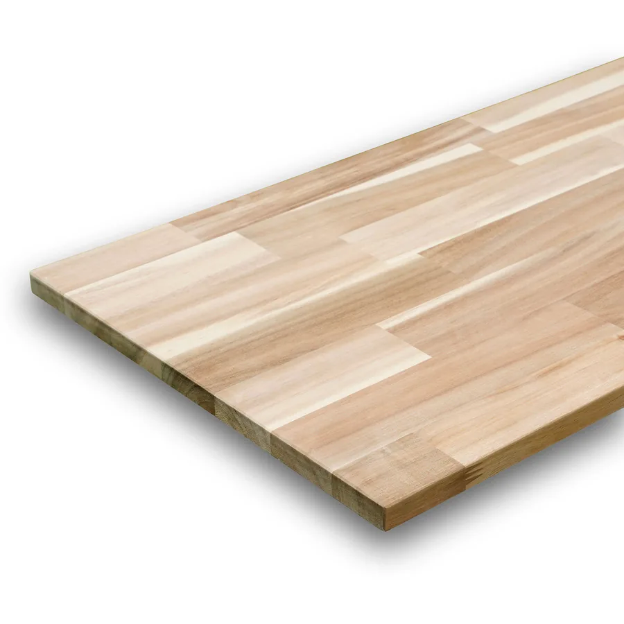 Acacia finger-jointed board panel, sanded, made in Vietnam - view 2