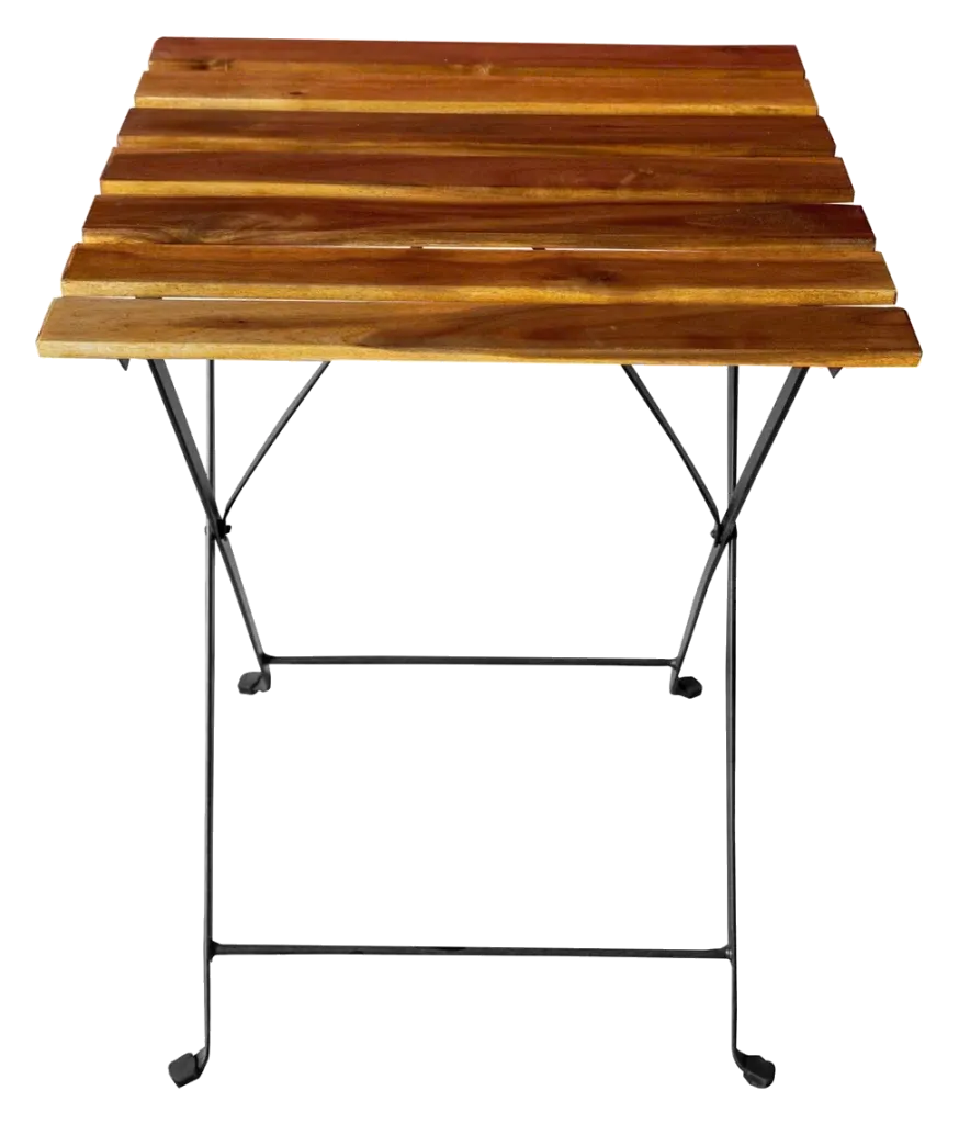 Bộ bàn ghế ngoài trời Tarno gỗ keo khung thép gấp - góc nhìn 2