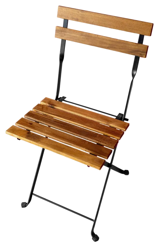 Bộ bàn ghế ngoài trời Tarno gỗ keo khung thép gấp - góc nhìn 3